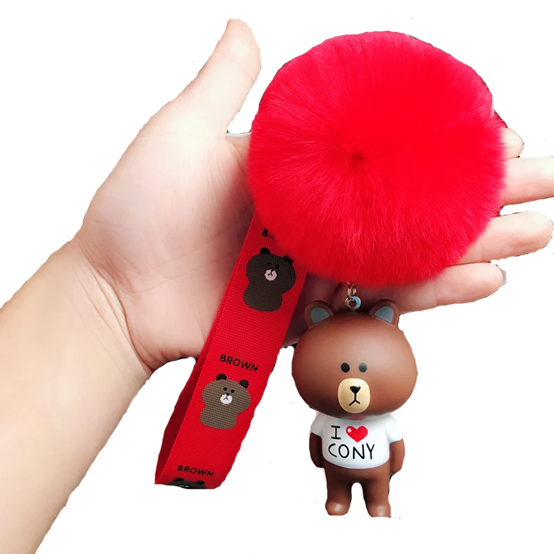 Fashion Glue Bear Bunny tape Pompom Keychain Faux Fluffy Puff Ball for Women handBag car rabbit Key Chain Ring Jewelry 2018
Fashion Glue Bear Bunny tape Pompom Keychain Faux Fluffy Puff Ball for Women handBag car rabbit Key Chain Ring Jewelry 2018
