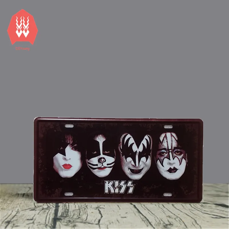Kiss Mask Metal License Plate Retro Decoration Painting Vintage Metal Tin Sign Painting 15*30cm
Kiss Mask Metal License Plate Retro Decoration Painting Vintage Metal Tin Sign Painting 15*30cm