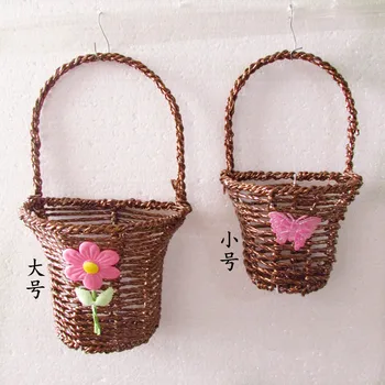1 pcs Farmhouse style Rattan wicker baskets Hanging Rope basket flower pot Creative home decorations
1 pcs Farmhouse style Rattan wicker baskets Hanging Rope basket flower pot Creative home decorations