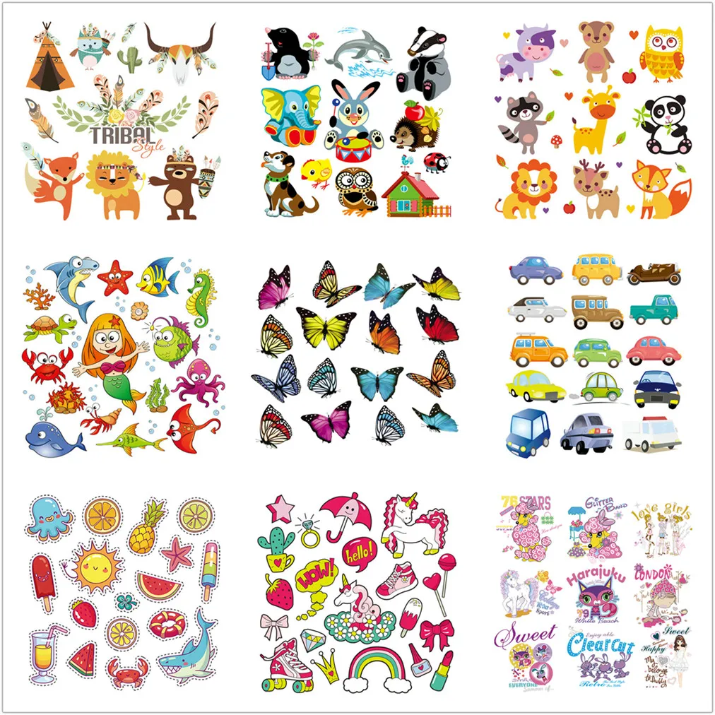 (46 Styles can Choose) Heat Transfers T-shirt Stickers DIY Print on Appliques Iron on PVC Patches for Kids Clothes Washable @T
(46 Styles can Choose) Heat Transfers T-shirt Stickers DIY Print on Appliques Iron on PVC Patches for Kids Clothes Washable @T