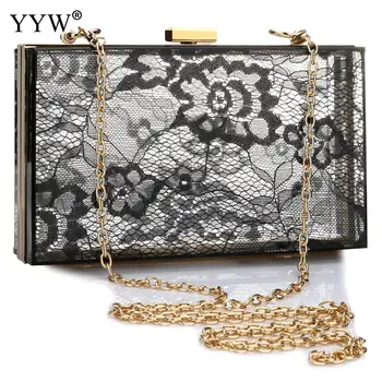 YYW Transparent Black Lace Acrylic Clutch Box Bag Square Pvc Wedding Party Crossbody Shoulder Handbag Hard Box Bolsa Feminina
YYW Transparent Black Lace Acrylic Clutch Box Bag Square Pvc Wedding Party Crossbody Shoulder Handbag Hard Box Bolsa Feminina