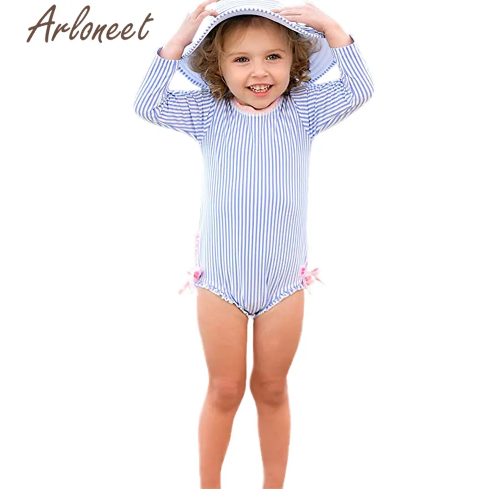 ARLONEET Clothes swimwear girl Striped print swimsuit 2019 bath kid beachwear swimming suit for girls summer bathing costume set
ARLONEET Clothes swimwear girl Striped print swimsuit 2019 bath kid beachwear swimming suit for girls summer bathing costume set
