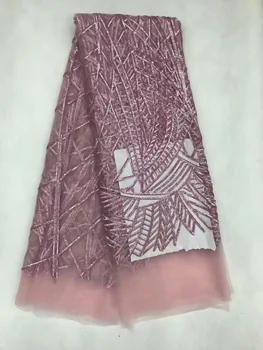 African Lace Fabric with Sequins 450*135CM 2019 Hot Sequin Fabric High Quality Tulle Sequins Lace Fabric for Evening Dresses 
African Lace Fabric with Sequins 450*135CM 2019 Hot Sequin Fabric High Quality Tulle Sequins Lace Fabric for Evening Dresses