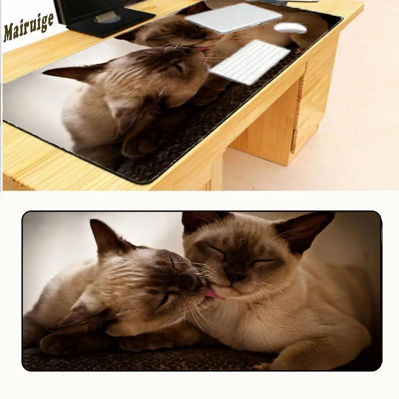 Mairuige 900*400*2mm Two Brown Cat Love Large Overlock Mousepad Retro Style Mouse Pad Red Can Be Customized Free Shipping
Mairuige 900*400*2mm Two Brown Cat Love Large Overlock Mousepad Retro Style Mouse Pad Red Can Be Customized Free Shipping