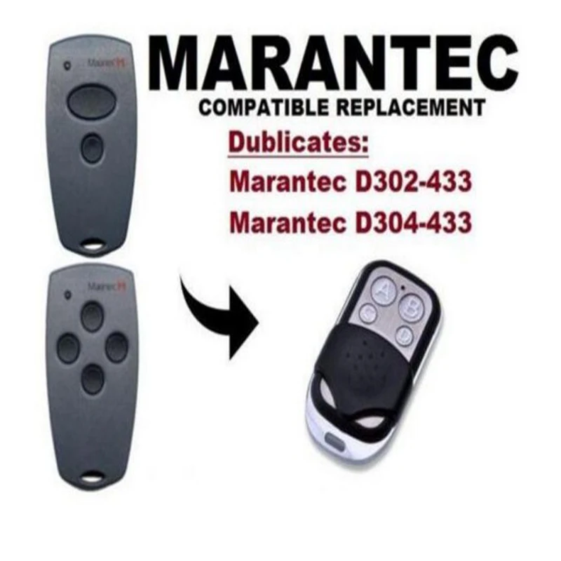 2pcs FOR NEW Marantec Command 131 Garage Door/Gate Remote compatible Duplicator Remote Duplicator 433.92mhz fixed code
2pcs FOR NEW Marantec Command 131 Garage Door/Gate Remote compatible Duplicator Remote Duplicator 433.92mhz fixed code