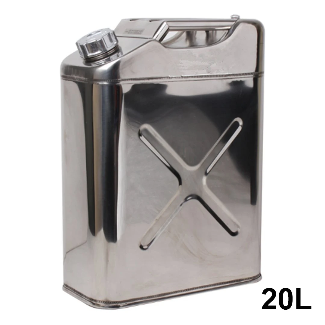 304 Stainless Steel 20L Liters 5Gallon Jerry Can Fuel Tank Petrol Canister Oil Container Car ATV Motorcycle Jerrycan Petrol Can
304 Stainless Steel 20L Liters 5Gallon Jerry Can Fuel Tank Petrol Canister Oil Container Car ATV Motorcycle Jerrycan Petrol Can