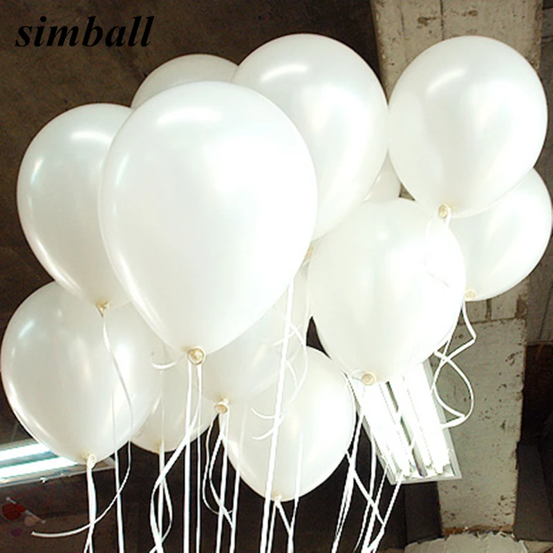 100pcs/lot 10inch 1.5g White Latex Pearl Balloons Helium Thickening Balloon Wedding Birthday Party Decorations Globos Balony Toy
100pcs/lot 10inch 1.5g White Latex Pearl Balloons Helium Thickening Balloon Wedding Birthday Party Decorations Globos Balony Toy