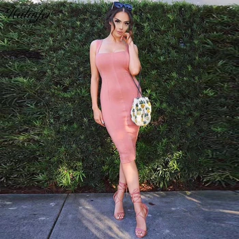 Halinfer 2018 New summer women dress sexy bodycon Pink Strapless bandage dress elegant celebrity party dresses
Halinfer 2018 New summer women dress sexy bodycon Pink Strapless bandage dress elegant celebrity party dresses
