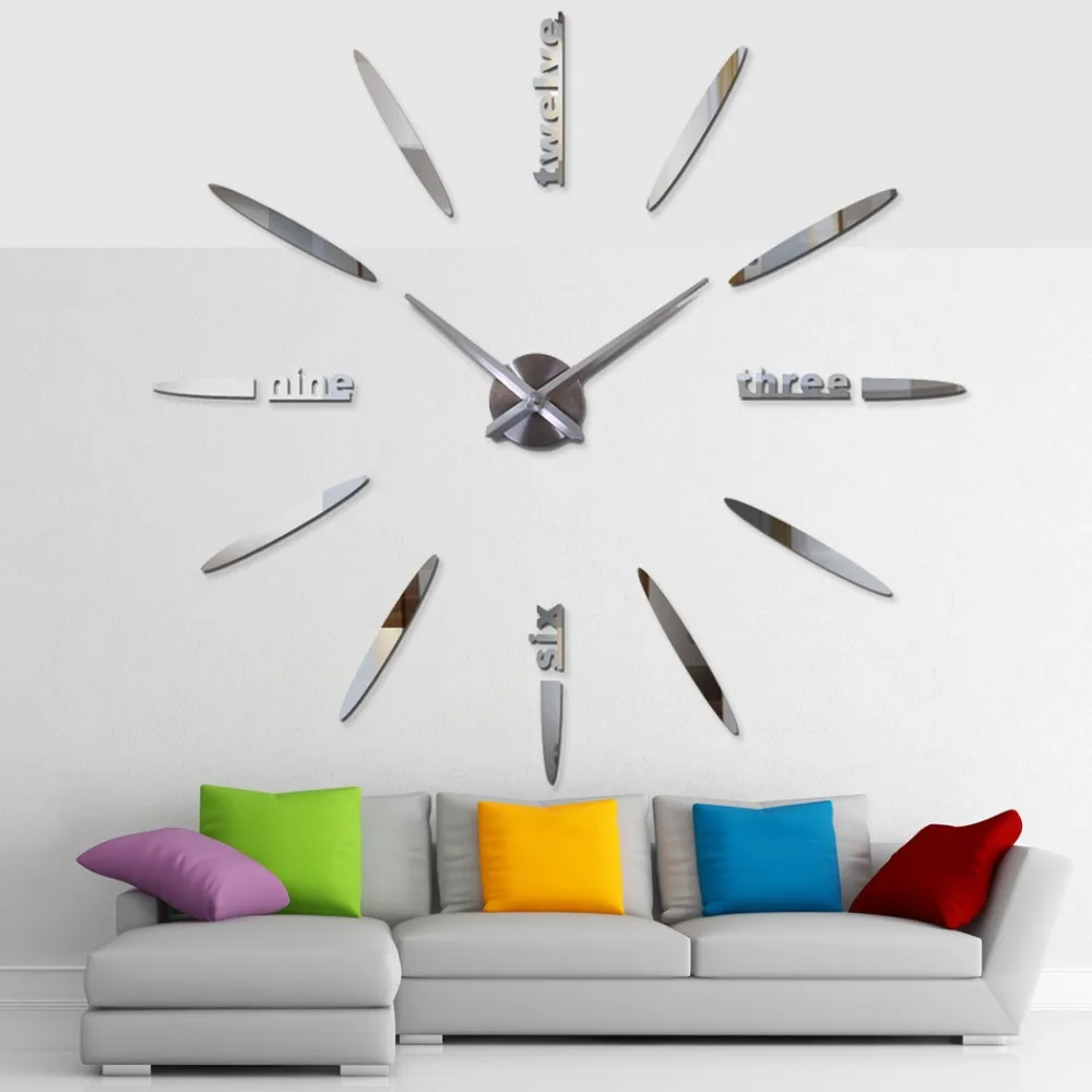 2018 Artistic Practical Personality Creative Big Mirror 3D DIY Large Decorative Wall Clocks Watch Unique Gift Free shipping
2018 Artistic Practical Personality Creative Big Mirror 3D DIY Large Decorative Wall Clocks Watch Unique Gift Free shipping