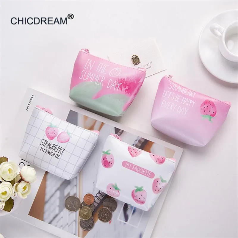 Korea Fashion Cute Girl Mini Purse Keychain PU Leather Wallet for Kids with Zipper Cartoon Strawberry Pattern Coin Bag For Women
Korea Fashion Cute Girl Mini Purse Keychain PU Leather Wallet for Kids with Zipper Cartoon Strawberry Pattern Coin Bag For Women