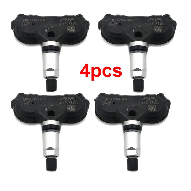 (4) Auto Car TPMS TIRE PRESSURE SENSOR Monitor 52933-3M000 434Mhz for KIA Mohave 09/2014-12/2017 Rio 07/2015 Sportage 01/2014-15
(4) Auto Car TPMS TIRE PRESSURE SENSOR Monitor 52933-3M000 434Mhz for KIA Mohave 09/2014-12/2017 Rio 07/2015 Sportage 01/2014-15