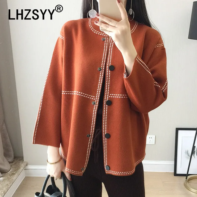 LHZSYY Spring New Women's Cashmere Cardigan O-Neck Loose large size Solid color Wool knit Jacket short soft High Quality coat
LHZSYY Spring New Women's Cashmere Cardigan O-Neck Loose large size Solid color Wool knit Jacket short soft High Quality coat