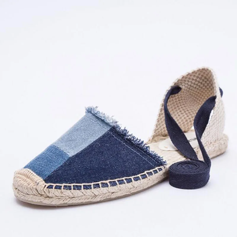 2019 Summer Canvas Women Espadrilles Ankle Strap Platform Sandals Mediterranean Style Stripe Lace up Women Flat Roman Sandals
2019 Summer Canvas Women Espadrilles Ankle Strap Platform Sandals Mediterranean Style Stripe Lace up Women Flat Roman Sandals