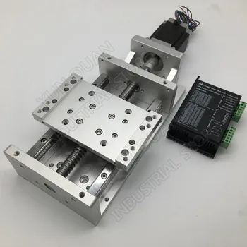 100MM 200MM Stroke Module Electric Sliding Table & NEMA23 Stepper Motor & Driver Slide Linear Stage Ballscrew Guide Platform CNC
100MM 200MM Stroke Module Electric Sliding Table & NEMA23 Stepper Motor & Driver Slide Linear Stage Ballscrew Guide Platform CNC