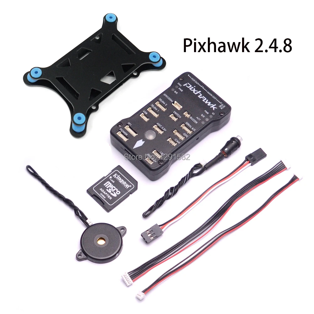 Pixhawk PX4 Autopilot PIX 2.4.8 32 Bit Flight Controller with shock absorber + Safety Switch Buzzer 4GB Card for Quadcopter
Pixhawk PX4 Autopilot PIX 2.4.8 32 Bit Flight Controller with shock absorber + Safety Switch Buzzer 4GB Card for Quadcopter
