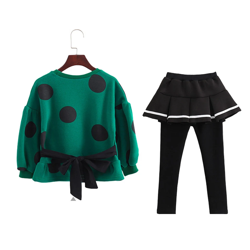 2PCS Sport Kid Costume Girls Clothing Sets Polka Dot Long Sleeve Shirt+ Skirt-Pants 2pcs Baby Girl Clothes Sets Teenage Clothing
2PCS Sport Kid Costume Girls Clothing Sets Polka Dot Long Sleeve Shirt+ Skirt-Pants 2pcs Baby Girl Clothes Sets Teenage Clothing