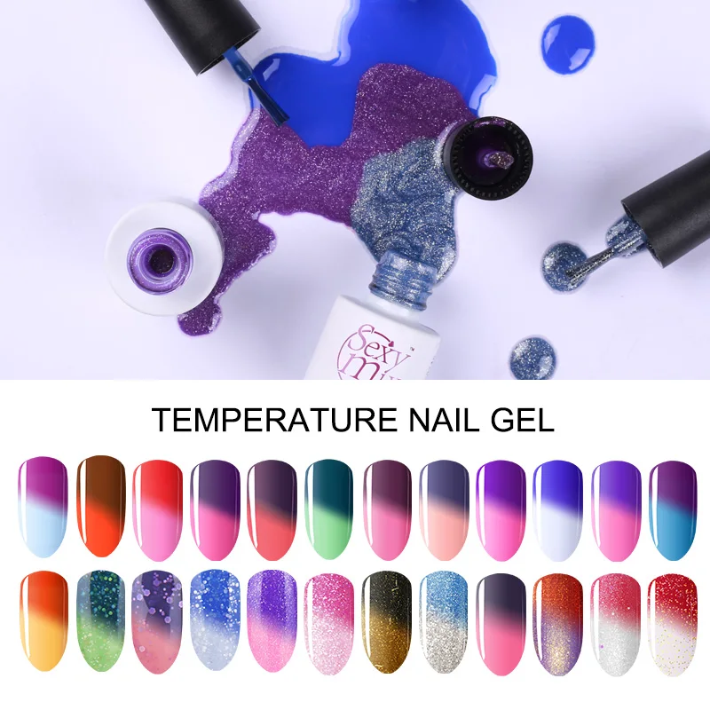 Sexy mix 7ML Gel Nail Polish Set Temperature Color Nail Gel Professional UV Nail Gel Polish UV Lamp Glue Gel Polish for Nail DIY
Sexy mix 7ML Gel Nail Polish Set Temperature Color Nail Gel Professional UV Nail Gel Polish UV Lamp Glue Gel Polish for Nail DIY