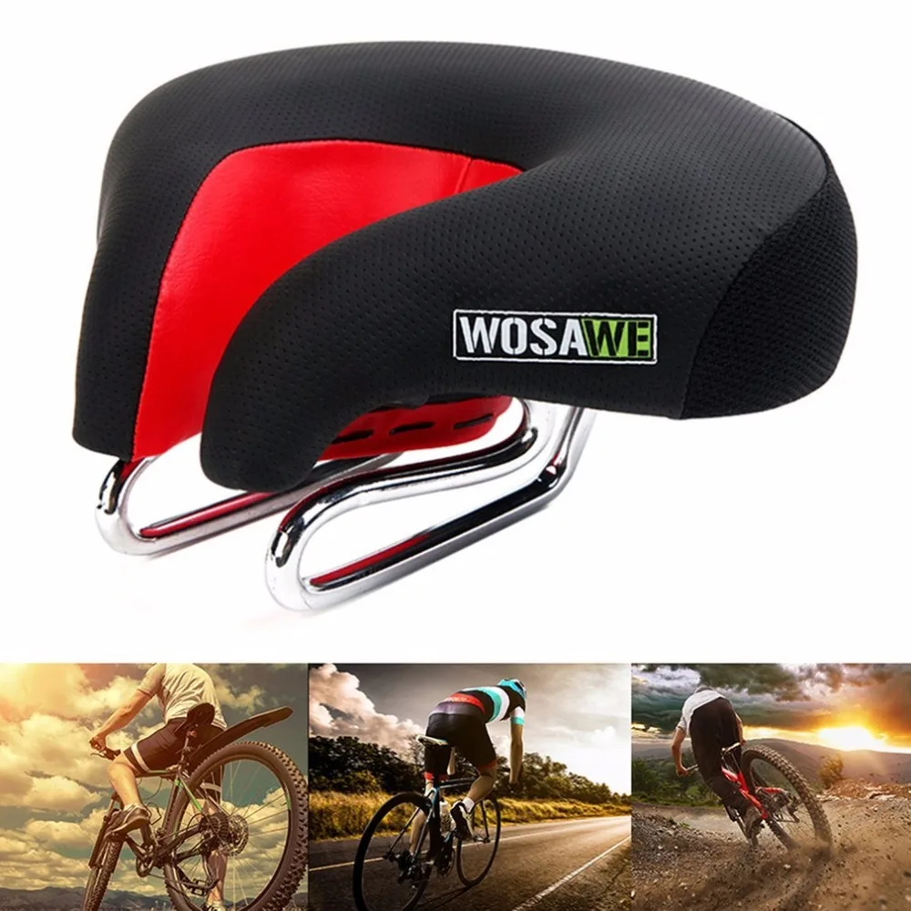Wosawe Ergonomic Design Bike Saddle PVC leather Men Women MTB Mountain Bicycle High Elastic Breathable Cycling Seat Cushion Pad
Wosawe Ergonomic Design Bike Saddle PVC leather Men Women MTB Mountain Bicycle High Elastic Breathable Cycling Seat Cushion Pad