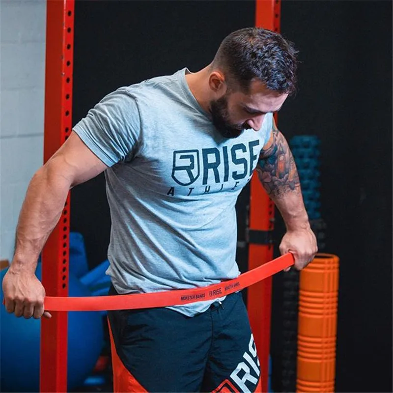 2018 dynamic fashion trend summer muscle strong bodybuilding cotton short sleeved T-shirt breathable men's leisure travel suit
2018 dynamic fashion trend summer muscle strong bodybuilding cotton short sleeved T-shirt breathable men's leisure travel suit