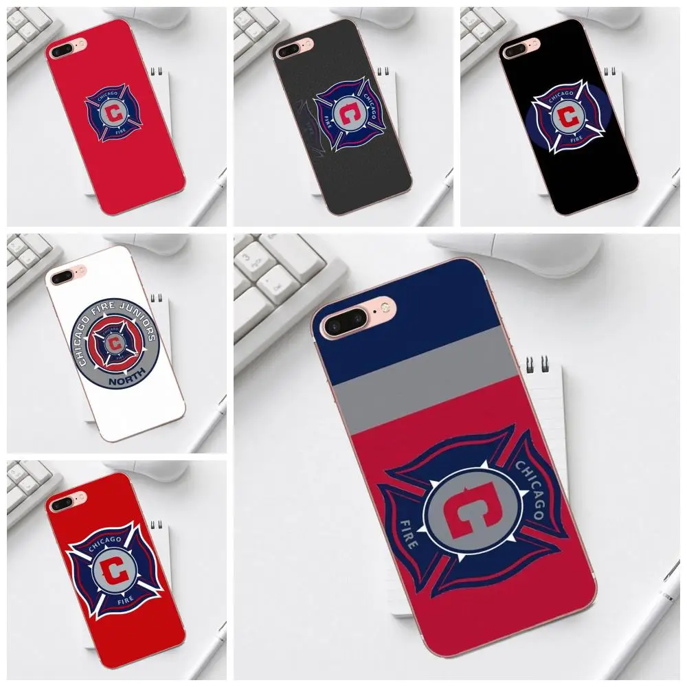 Мягкий силиконовый чехол для телефона Chicago Fire iPhone 4 4S 5 5C SE 6 6S 7 8 Plus X XS Max XR Galaxy A3 A5 J1 J3