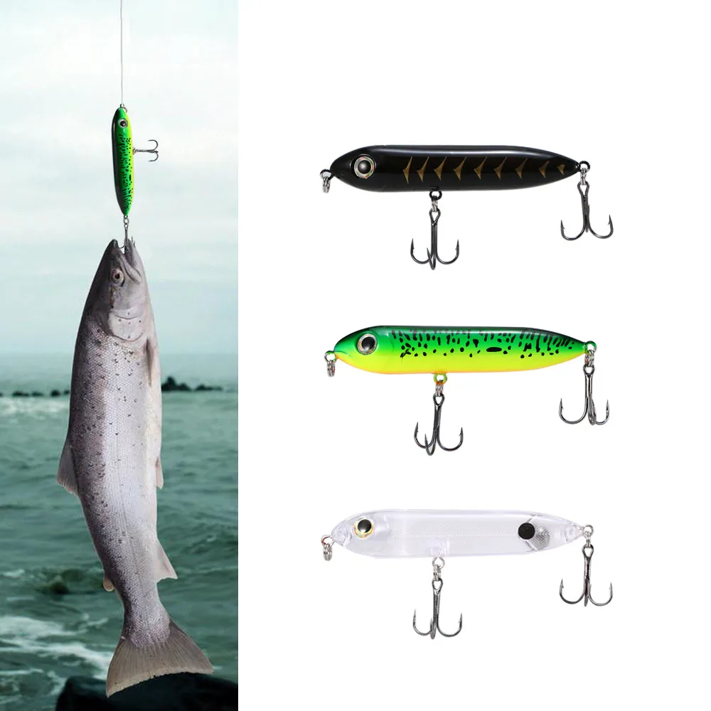 Lixada 100mm/12.4g Fishing Lure 3D Eyes Pencil Popper Lures Wobbler Artificial Hard Bait with Hooks Ring Fishing Accessories
Lixada 100mm/12.4g Fishing Lure 3D Eyes Pencil Popper Lures Wobbler Artificial Hard Bait with Hooks Ring Fishing Accessories