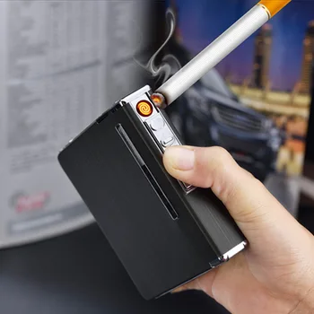Lighters and Smoking Accessories, Electronic cigarette lighter, rechargeable cigarette case. Men's gift
Lighters and Smoking Accessories, Electronic cigarette lighter, rechargeable cigarette case. Men's gift