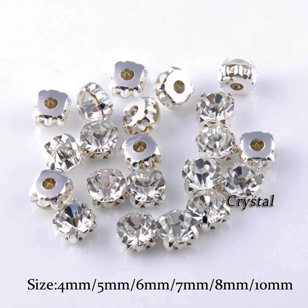 SS12-SS50 Crystal Glass Stones silver Claw Cup Rhinestones Strass Stones And Crystals Sewing Rhinestones For Clothes DIY Fabric
SS12-SS50 Crystal Glass Stones silver Claw Cup Rhinestones Strass Stones And Crystals Sewing Rhinestones For Clothes DIY Fabric