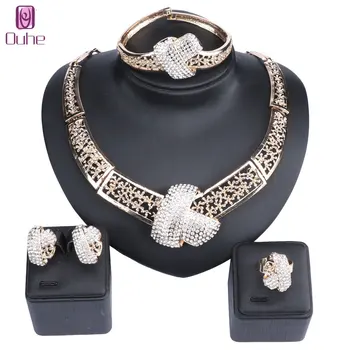 Wholesale Bridal Gift Nigerian Wedding African Beads Jewelry Set Fashion Dubai Gold Color Jewelry Set Costume For Women
Wholesale Bridal Gift Nigerian Wedding African Beads Jewelry Set Fashion Dubai Gold Color Jewelry Set Costume For Women