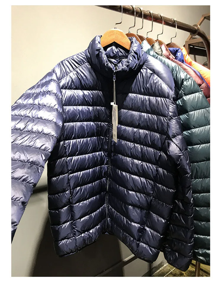 Aolamegs Winter Down Jacket Men 90 White Duck Down Coat Solid Color Ultralight Down Jackets Male Windproof Warm Parka Plus Size (18)