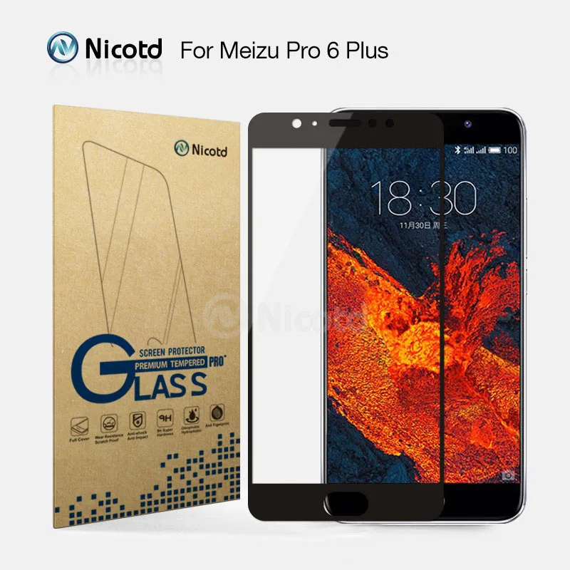 Nicotd Full Cover Tempered Glass For Meizu Pro 6 Plus Screen Protector 2.5D Toughened protective glass film for Meizu Pro6 plus
Nicotd Full Cover Tempered Glass For Meizu Pro 6 Plus Screen Protector 2.5D Toughened protective glass film for Meizu Pro6 plus