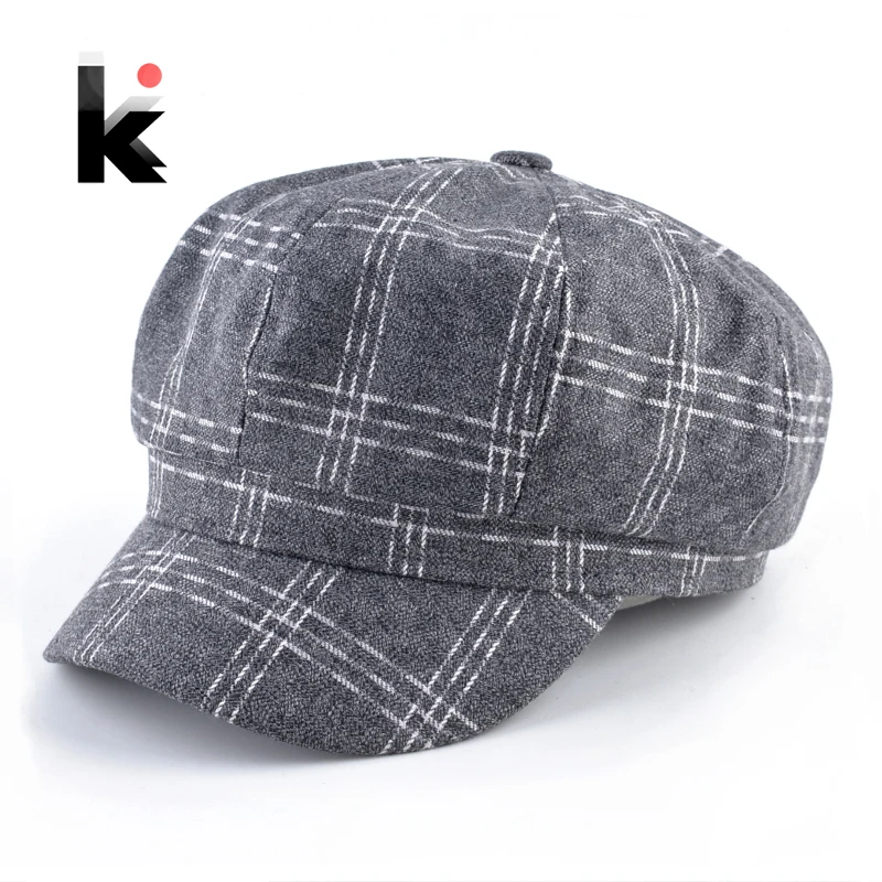 Plaid Vintage Newsboy Caps Men Autumn Winter Octagonal Hats For Women New Fashion Peaked Cap Unisex Casual Berets Artist Boina
Plaid Vintage Newsboy Caps Men Autumn Winter Octagonal Hats For Women New Fashion Peaked Cap Unisex Casual Berets Artist Boina