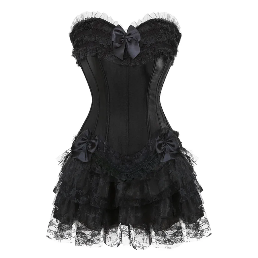 lace cover showtime satin corset dress suit and Bustier WAIST slimming Showgirl Clubwear lingerie and mini skirt plus size
lace cover showtime satin corset dress suit and Bustier WAIST slimming Showgirl Clubwear lingerie and mini skirt plus size