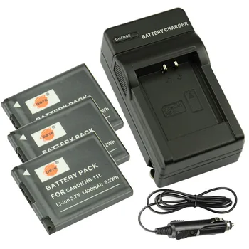 DSTE 3x NB-11L nb-11l Battery + US Plug Charger + Car Adapter for Canon IXUS 240 HS IXY 110F IXY 430F IXY 90F PowerShot A2400 IS
DSTE 3x NB-11L nb-11l Battery + US Plug Charger + Car Adapter for Canon IXUS 240 HS IXY 110F IXY 430F IXY 90F PowerShot A2400 IS