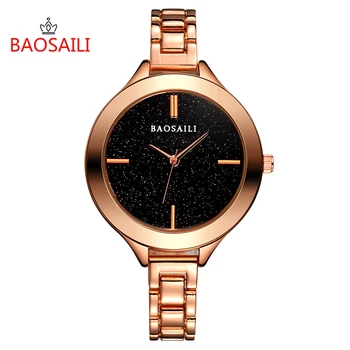 New Design BAOSAILI Brand Ladies Black Full Star Dial Slim Bracelet Watch Lady Analog Quartz Clock Relojes Para Mujer
New Design BAOSAILI Brand Ladies Black Full Star Dial Slim Bracelet Watch Lady Analog Quartz Clock Relojes Para Mujer