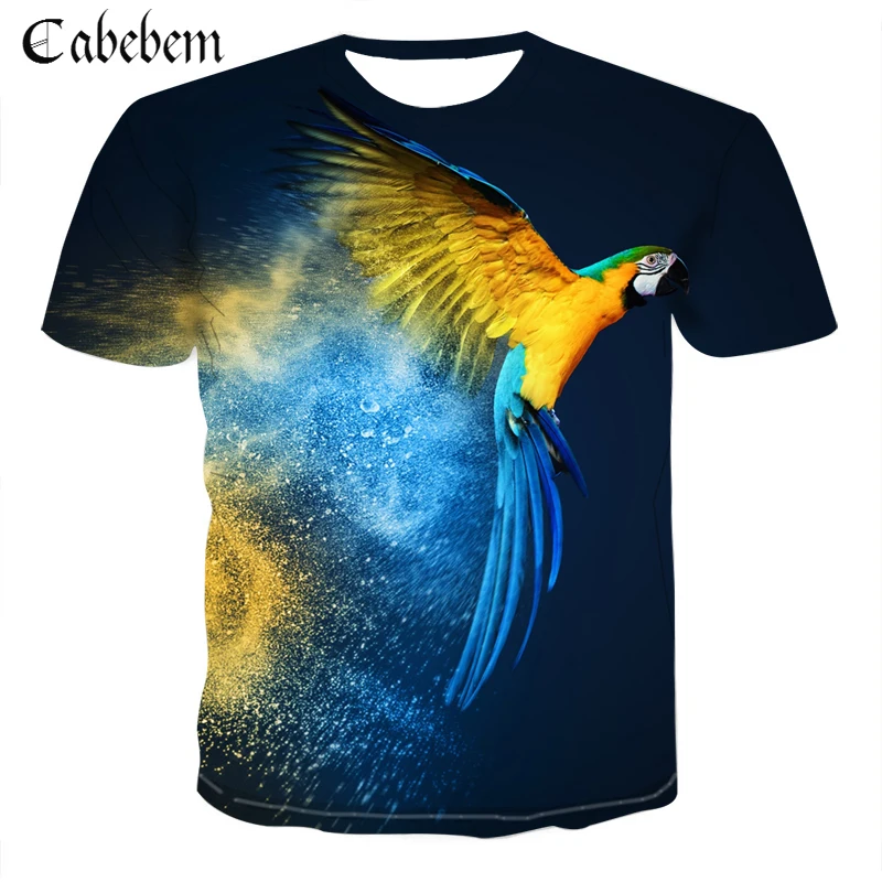 Summer T-shirts Men Women Plus Size Tee Shirt 3D Color Parrot Print 2019 New Fashion Brand T shirts Quick-Drying Tops
Summer T-shirts Men Women Plus Size Tee Shirt 3D Color Parrot Print 2019 New Fashion Brand T shirts Quick-Drying Tops