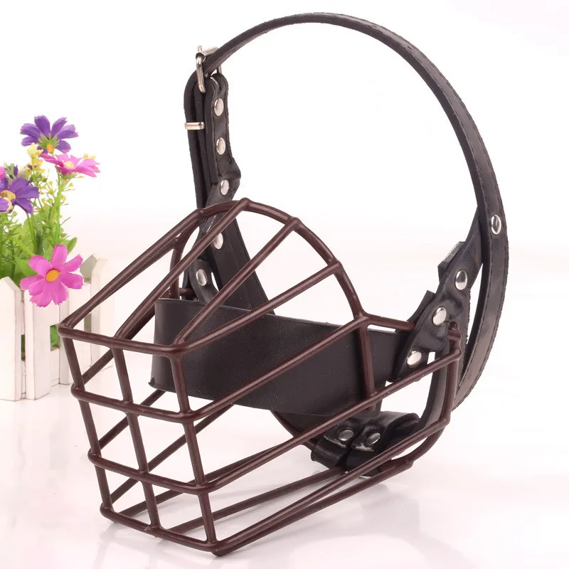 Fashion Dog Mouth Black Metal Dog Cover for Big Dog Mesh Tight Dog Bite Proof Mask Pet Accessories Pet Supplies(brown)
Fashion Dog Mouth Black Metal Dog Cover for Big Dog Mesh Tight Dog Bite Proof Mask Pet Accessories Pet Supplies(brown)