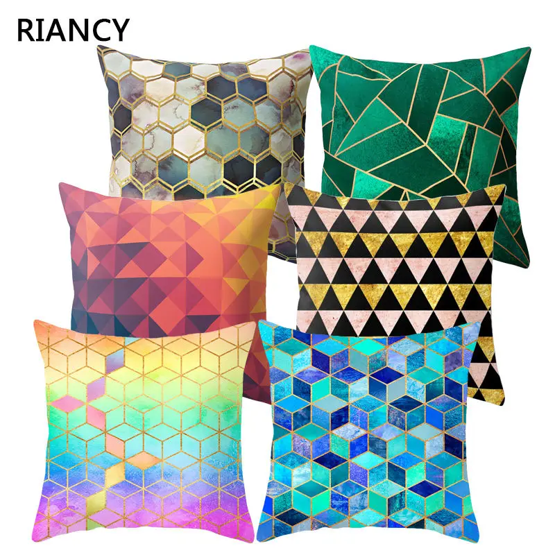 Colorful Geometric Sofa Decorative Cushion Cover Pillow Pillowcase Polyester 45*45 Throw Pillow Home Decor Pillowcover 40507
Colorful Geometric Sofa Decorative Cushion Cover Pillow Pillowcase Polyester 45*45 Throw Pillow Home Decor Pillowcover 40507