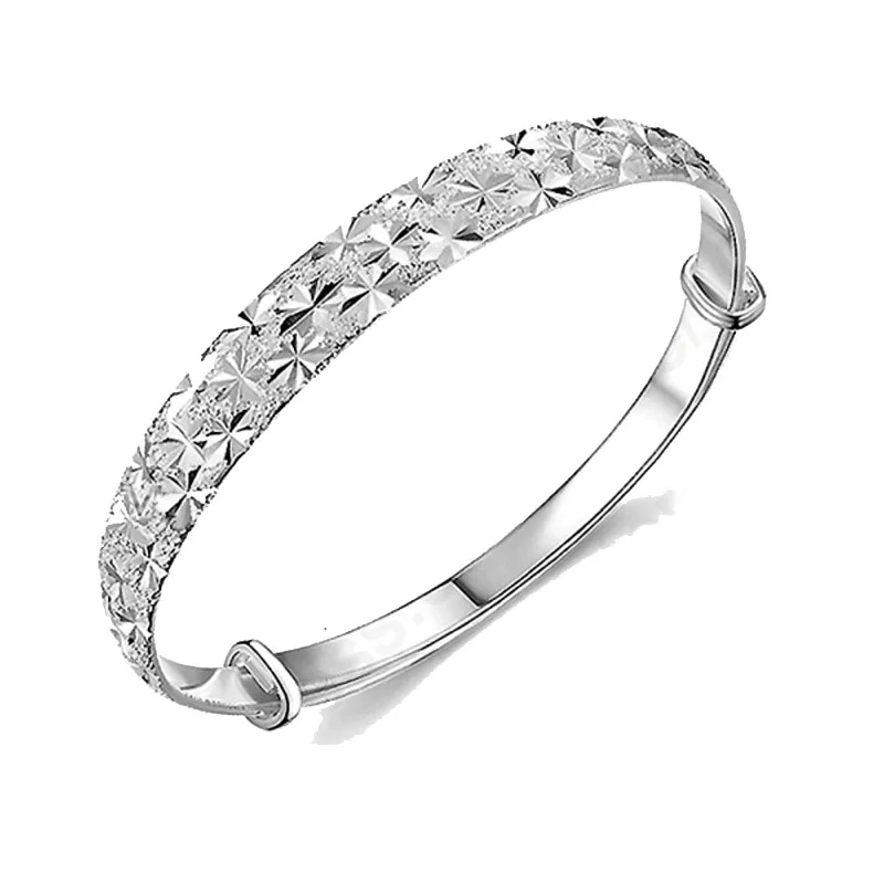 New Brand Women Newest Luxury Bangles Wedding Jewelry 925 Sterling Silver ColorFlower Bracelets Bangles For Women Fashion
New Brand Women Newest Luxury Bangles Wedding Jewelry 925 Sterling Silver ColorFlower Bracelets Bangles For Women Fashion