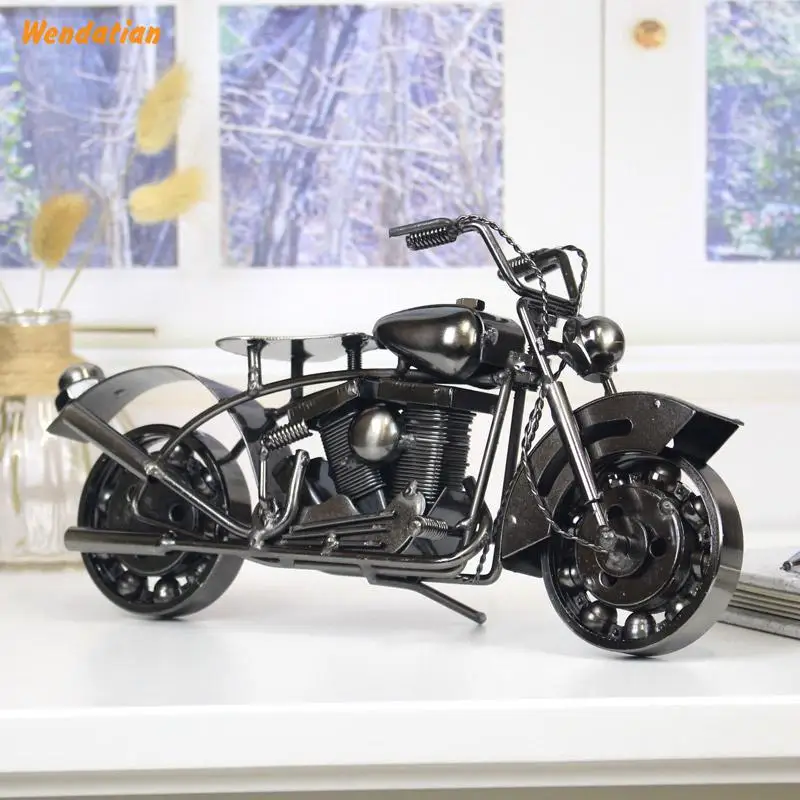 Decoration Crafts Figurines Miniatures Vintage Iron Welding Motorcycle Model Manual Men Personalized Decoration Gift
Decoration Crafts Figurines Miniatures Vintage Iron Welding Motorcycle Model Manual Men Personalized Decoration Gift