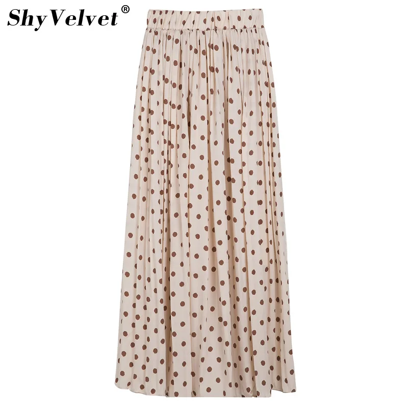 Chiffon Polka Dots Print Skirt Women Fashion 2019 Summer Pleated Skirt High Waist Holiday Beach Boho Long Skirt Female
Chiffon Polka Dots Print Skirt Women Fashion 2019 Summer Pleated Skirt High Waist Holiday Beach Boho Long Skirt Female