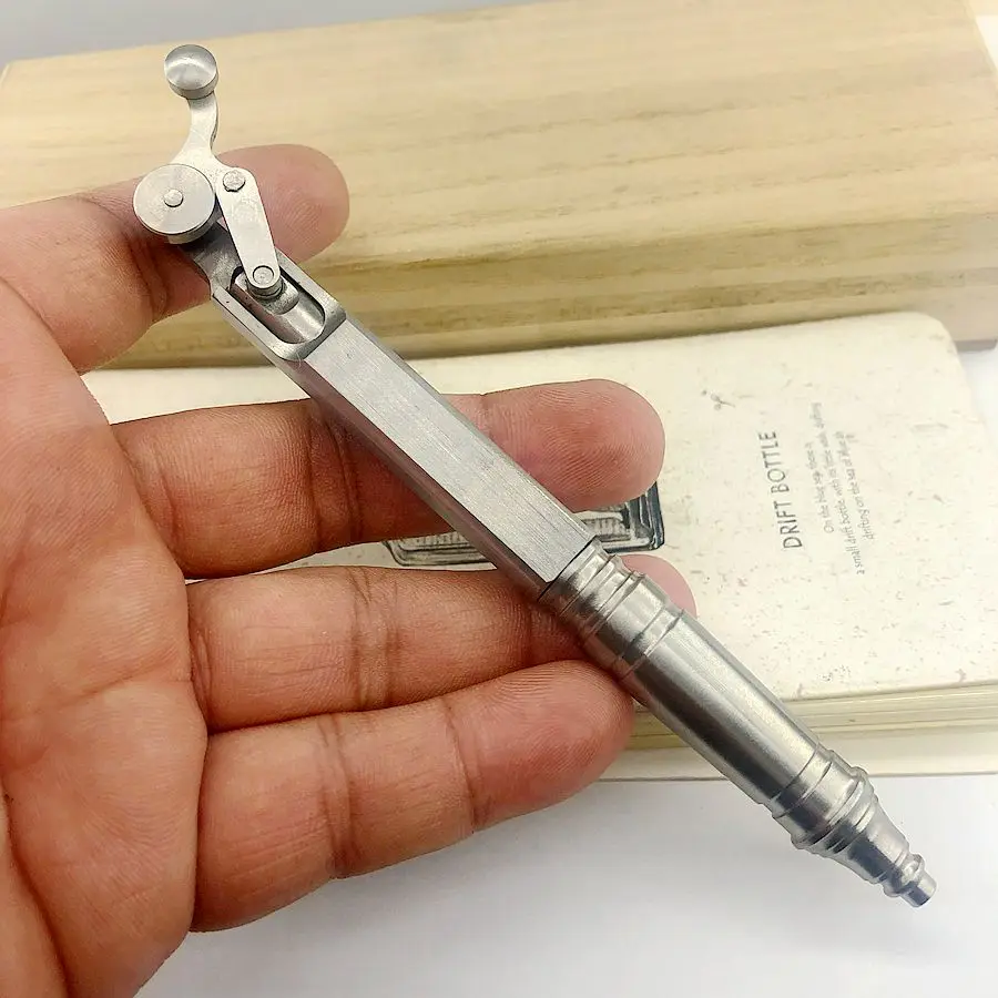 Multifunction Outdoor Travel Kit Tools EDC Stainless Steel Mechanical Ballpoint Pen Creative Retro Bolt Type Tactical Pen
Multifunction Outdoor Travel Kit Tools EDC Stainless Steel Mechanical Ballpoint Pen Creative Retro Bolt Type Tactical Pen