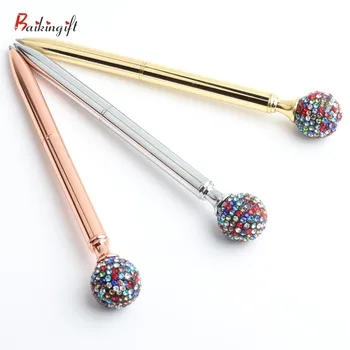 Ballpoint Pen Round Colored Diamonds Metal Material Beautiful Pen 0.7mm Student Stationery Gift Custom logo
Ballpoint Pen Round Colored Diamonds Metal Material Beautiful Pen 0.7mm Student Stationery Gift Custom logo