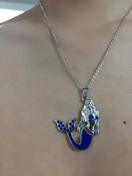 Mood necklace Sea-Maid Changing Color Necklace Emotion Feeling Temperature Mermaid Pendant necklace
Mood necklace Sea-Maid Changing Color Necklace Emotion Feeling Temperature Mermaid Pendant necklace