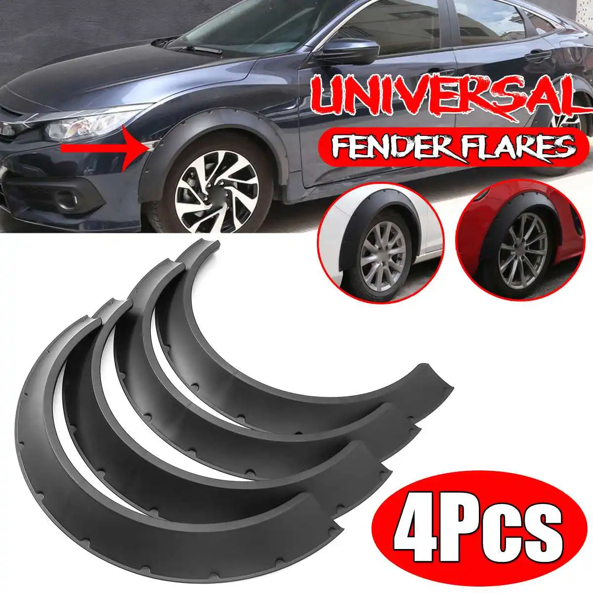 Left + Right Universal Car For Fender Flares Extension Flexible Wide Wheel Arches Car Sedan Coupe 2dr/4dr For Benz For BMW
Left + Right Universal Car For Fender Flares Extension Flexible Wide Wheel Arches Car Sedan Coupe 2dr/4dr For Benz For BMW