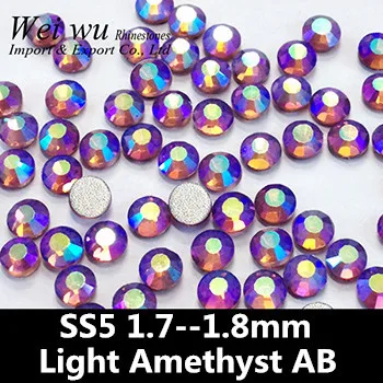 Purple Color AB FlatBack 1440pcs ss5 Light Amethyst AB Non HotFix Rhinestones For Nail Art
Purple Color AB FlatBack 1440pcs ss5 Light Amethyst AB Non HotFix Rhinestones For Nail Art