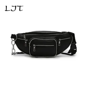 LJT Luxury Design Women PU Leather Waist Bag Female Rivet Casual Fanny Packs Belt Bag Handbag and Purse Female Mini Chest Bags
LJT Luxury Design Women PU Leather Waist Bag Female Rivet Casual Fanny Packs Belt Bag Handbag and Purse Female Mini Chest Bags