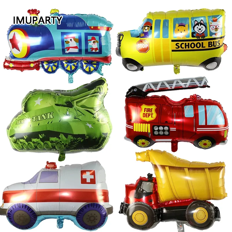 Large Construction Vehicle Balloon Aluminium Foil Engineering Truck Train Kids Birthday Party Decorations Boys Gift Bus Toys
Large Construction Vehicle Balloon Aluminium Foil Engineering Truck Train Kids Birthday Party Decorations Boys Gift Bus Toys