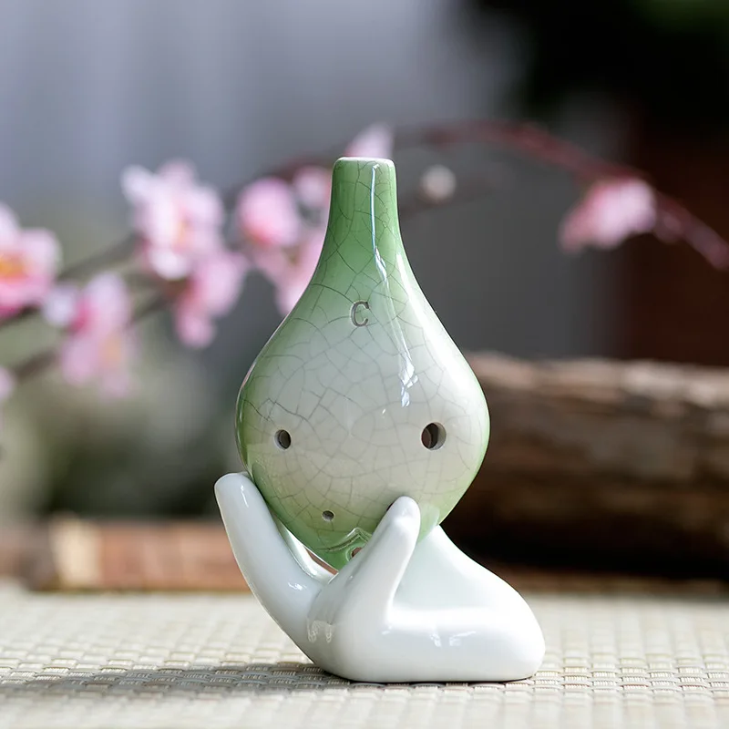 Green ice crack ocarina 6 hole alto C intonation sound good Welcome wholesale and bulk
Green ice crack ocarina 6 hole alto C intonation sound good Welcome wholesale and bulk