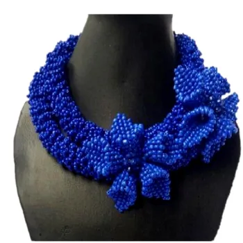 Fashion Jewellery 2018 African Beads Jewelry Set of Brand Bracelet Earrings and Necklace Set Royal Blue Bold Flowers Design New
Fashion Jewellery 2018 African Beads Jewelry Set of Brand Bracelet Earrings and Necklace Set Royal Blue Bold Flowers Design New