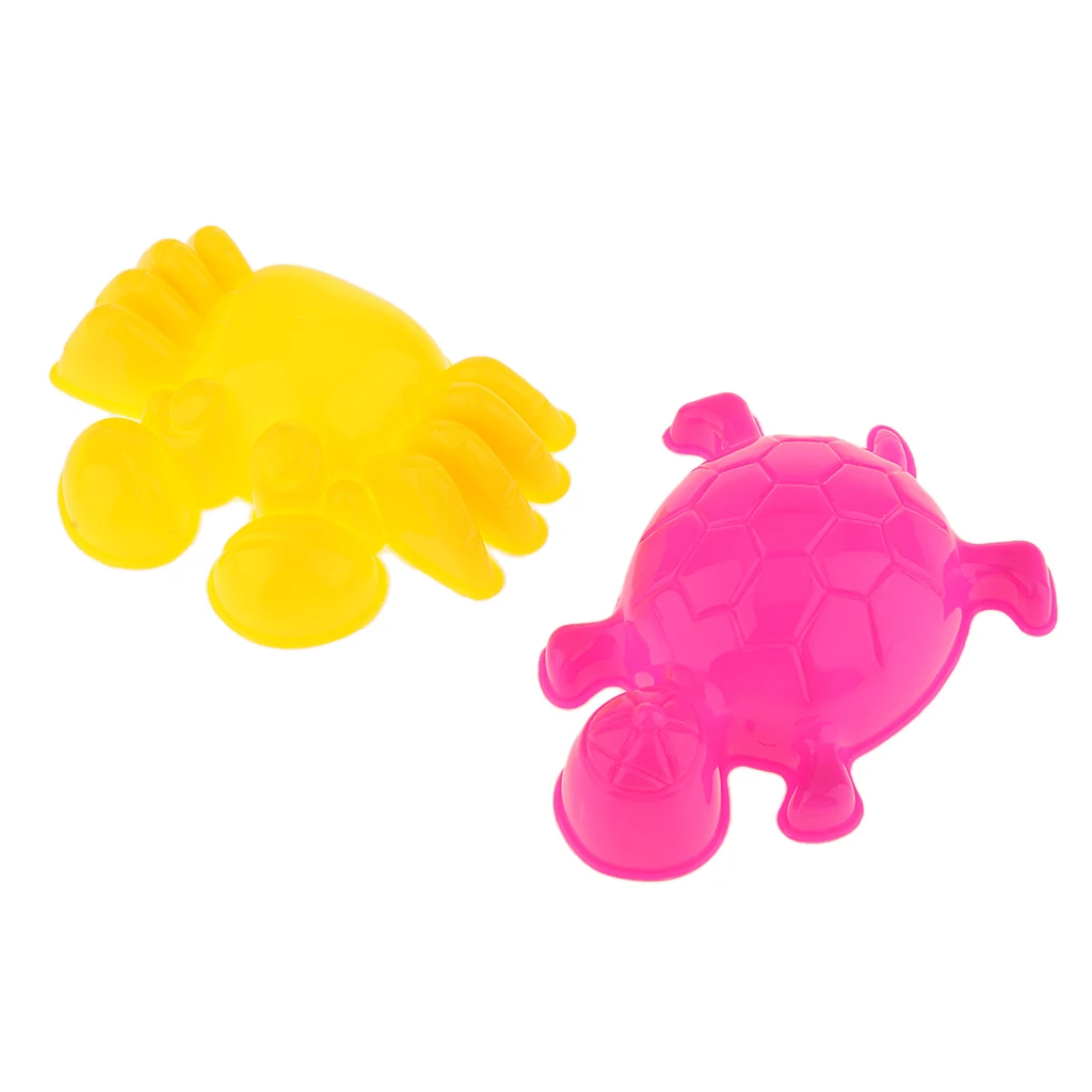 100% High Quality Low Price 6 PCS Sea Animal Sand Clay Mold Beach Park Indoor Toy Random Color For Kids Play